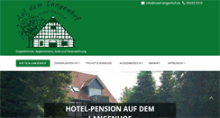 Desktop Screenshot of hotel-langenhof.de