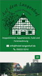 Mobile Screenshot of hotel-langenhof.de