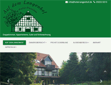 Tablet Screenshot of hotel-langenhof.de